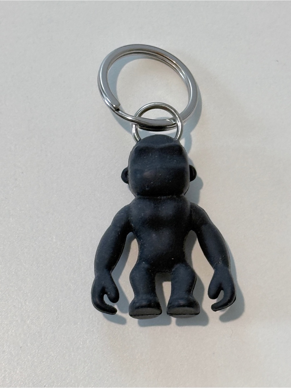 Kipling Black Rubber Monkey Key Chain Bag Charm